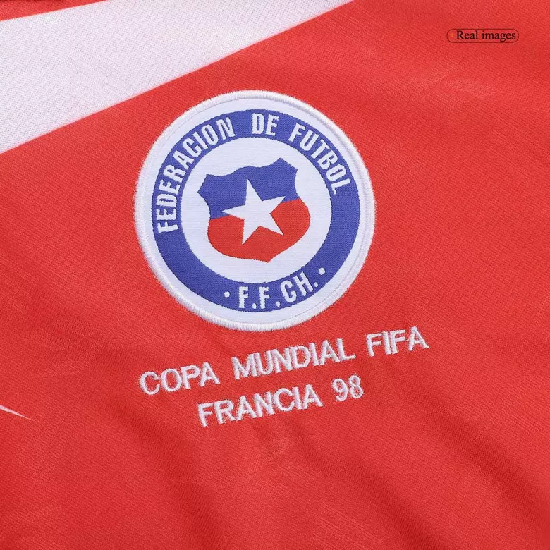 Camiseta de Fútbol Retro Chile Local 1998 para Hombre - Personalizada - camisetasfutbol
