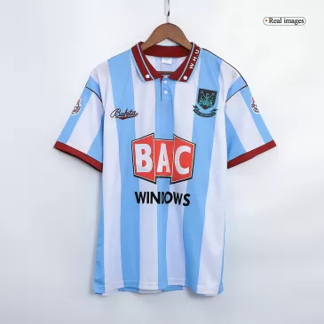 Camiseta Retro 1991/92 West Ham United Segunda Equipación Visitante Hombre - Versión Replica - camisetasfutbol