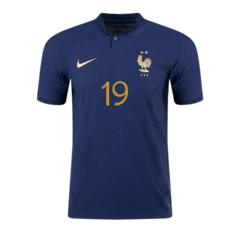 Camiseta Auténtica BENZEMA #19 Francia 2022 Primera Equipación Copa del Mundo Local Hombre - Versión Jugador - camisetasfutbol