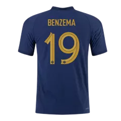 Camiseta Futbol Local Copa del Mundo de Hombre Francia 2022 con Número de BENZEMA #19 -Version Jugador - camisetasfutbol