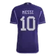 Camiseta Futbol Visitante Copa del Mundo de Hombre Argentina 2022 con Número de Messi #10 - camisetasfutbol