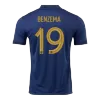 Camiseta Futbol Local Copa del Mundo de Hombre Francia 2022 con Número de BENZEMA #19 - camisetasfutbol