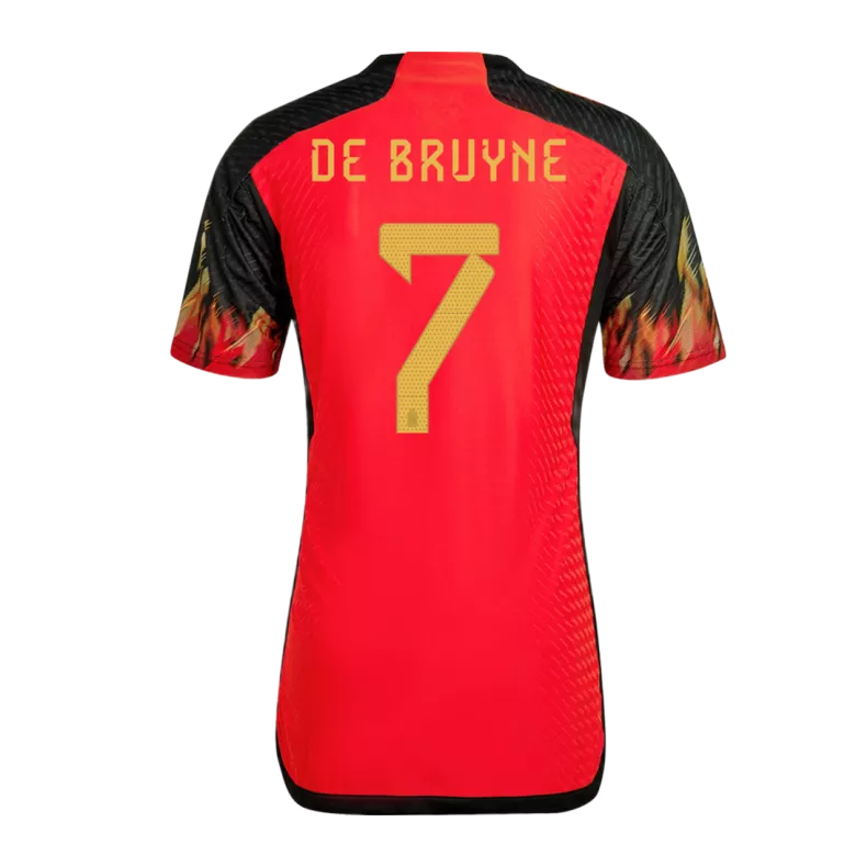 Camiseta Auténtica DE BRUYNE #7 Bélgica 2022 Primera Equipación Copa del Mundo Local Hombre - Versión Jugador - camisetasfutbol