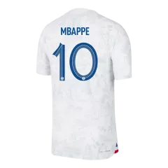 Camiseta Futbol Visitante Copa del Mundo de Hombre Francia 2022 con Número de MBAPPE #10 -Version Jugador - camisetasfutbol