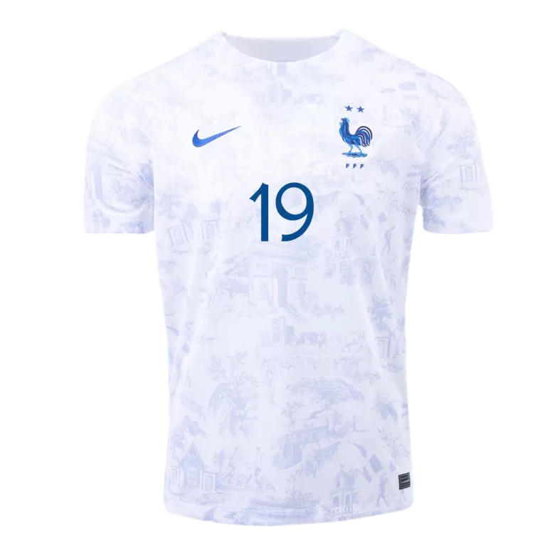 Camiseta Futbol Visitante Copa del Mundo de Hombre Francia 2022 con Número de BENZEMA #19 - camisetasfutbol