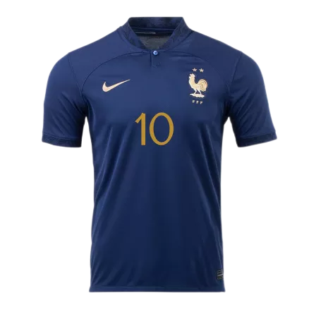 Camiseta Futbol Local Copa del Mundo de Hombre Francia 2022 con Número de MBAPPE #10 - camisetasfutbol