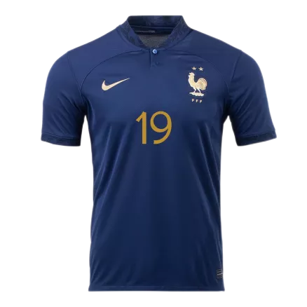 Camiseta Futbol Local Copa del Mundo de Hombre Francia 2022 con Número de BENZEMA #19 - camisetasfutbol