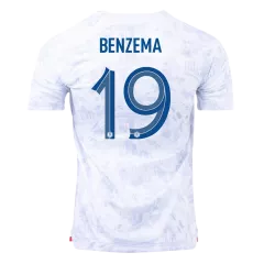 Camiseta Futbol Visitante Copa del Mundo de Hombre Francia 2022 con Número de BENZEMA #19 - camisetasfutbol