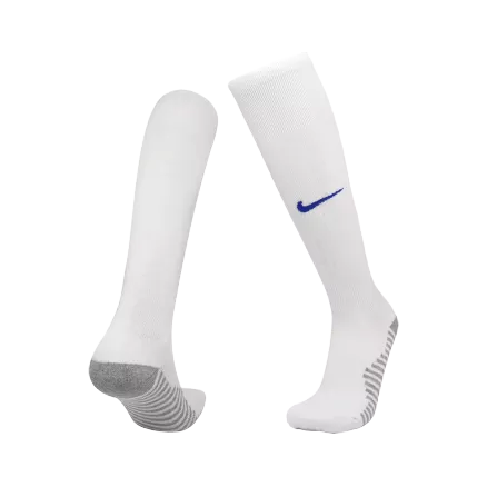 Calcetines de fútbol de Visitante Francia 2022 Copa del Mundo - Unisex Color Blanco - camisetasfutbol