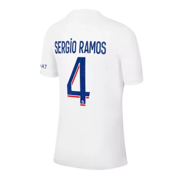 Camiseta Futbol Tercera Equipación de Hombre PSG 2022/23 con Número de SERGIO RAMOS #4 - camisetasfutbol