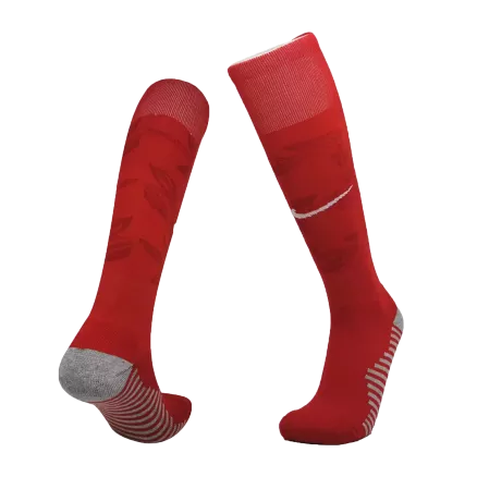 Calcetines de fútbol de Local Francia 2022 Copa del Mundo - Unisex Color Rojo - camisetasfutbol