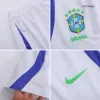 Miniconjunto Brazil 2022 Segunda Equipación Visitante Copa del Mundo Niño (Camiseta + Pantalón Corto) - camisetasfutbol