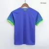 Miniconjunto Brazil 2022 Segunda Equipación Visitante Copa del Mundo Niño (Camiseta + Pantalón Corto) - camisetasfutbol