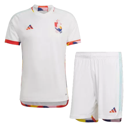 Conjunto Bélgica 2022 Segunda Equipación Visitante Copa del Mundo Hombre (Camiseta + Pantalón Corto) - camisetasfutbol
