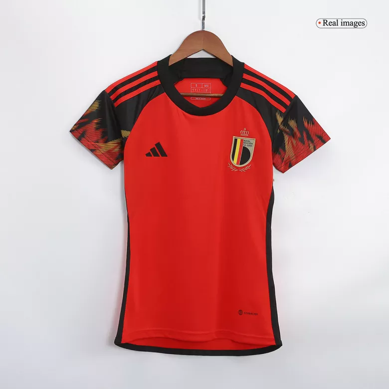 Camiseta R.LUKAKU #9 Bélgica 2022 Primera Equipación Copa del Mundo Local Mujer - Versión Hincha - camisetasfutbol