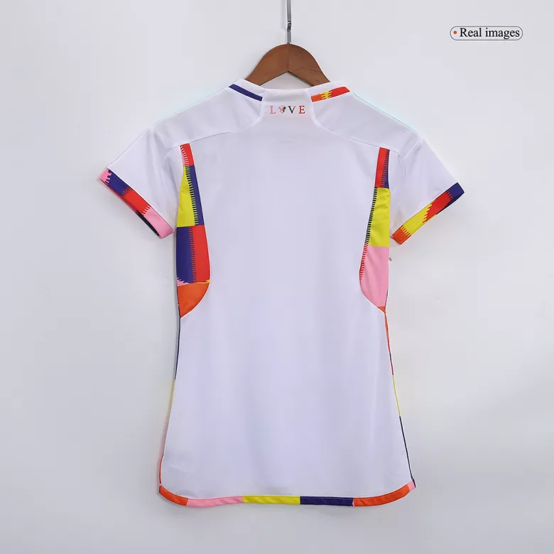 Camiseta Bélgica 2022 Segunda Equipación Visitante Copa del Mundo Mujer - Versión Hincha - camisetasfutbol