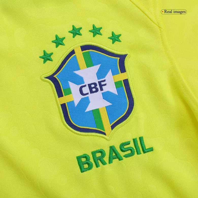 Camiseta Futbol Local Copa del Mundo de Hombre Brazil 2022 con Número de FABINHO #15 - camisetasfutbol
