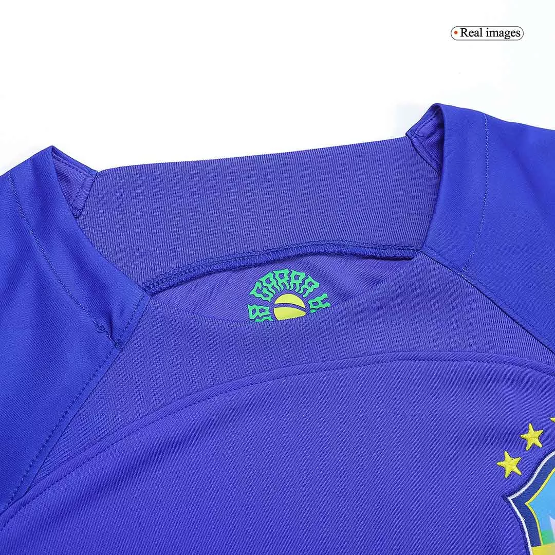 Camisetas Regalo de Futbol Visitante Brazil 2022 Copa del Mundo para Hombre - Version Replica Personalizada - camisetasfutbol