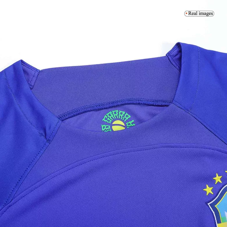 Camiseta Futbol Visitante Copa del Mundo de Hombre Brazil 2022 con Número de RODRYGO #26 - camisetasfutbol