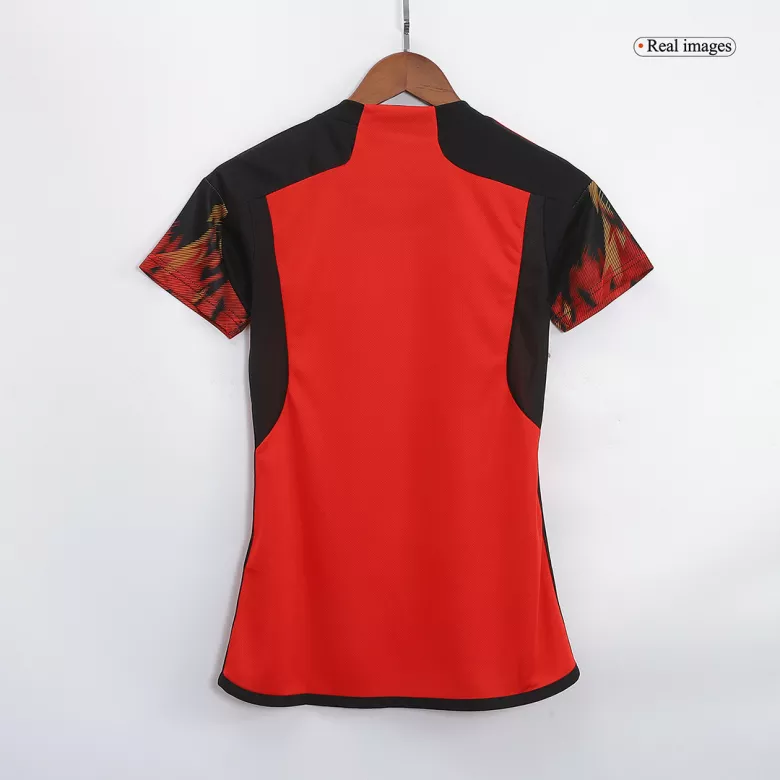 Camiseta R.LUKAKU #9 Bélgica 2022 Primera Equipación Copa del Mundo Local Mujer - Versión Hincha - camisetasfutbol