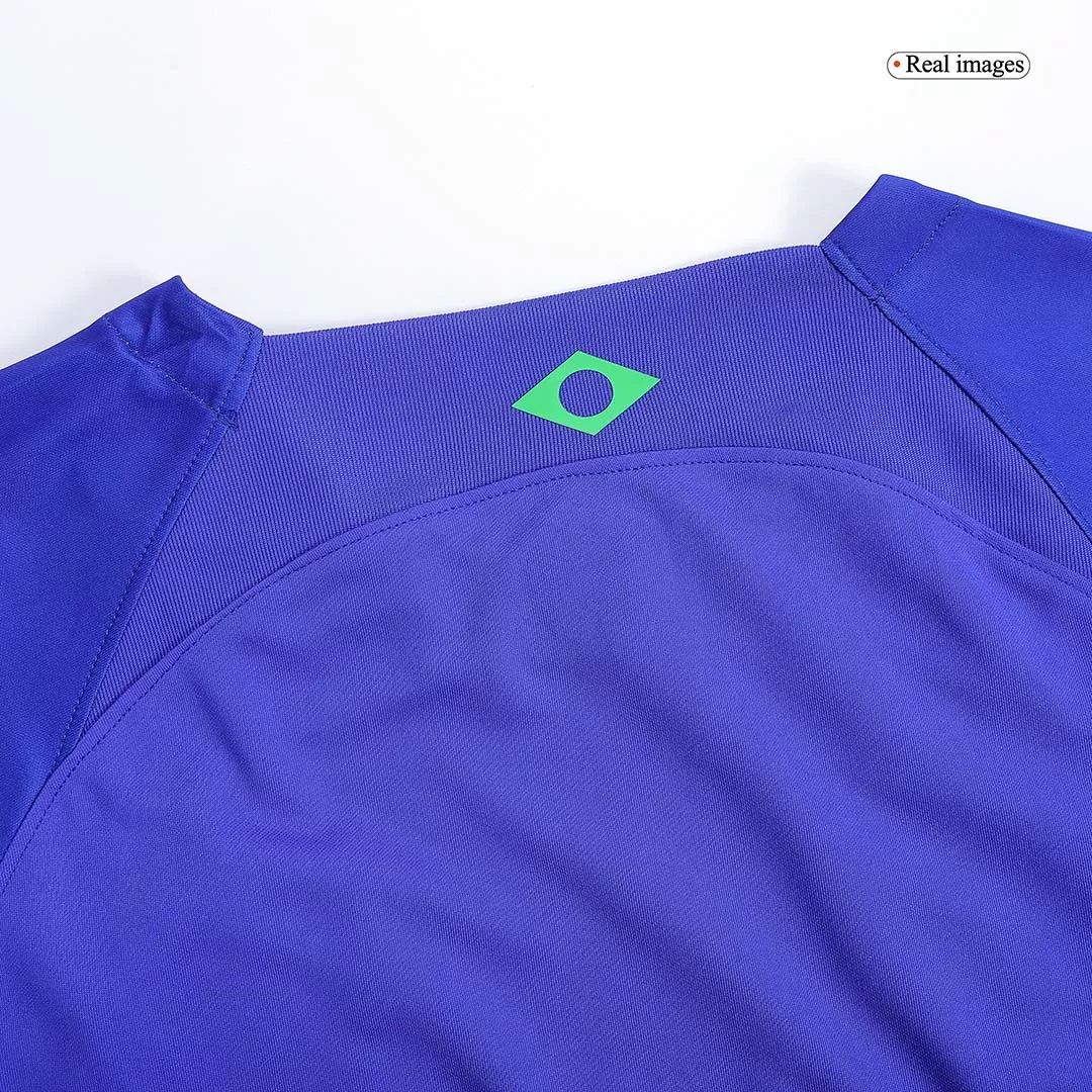 Camiseta de Futbol Visitante Brazil 2022 Copa del Mundo para Hombre - Version Replica Personalizada - camisetasfutbol