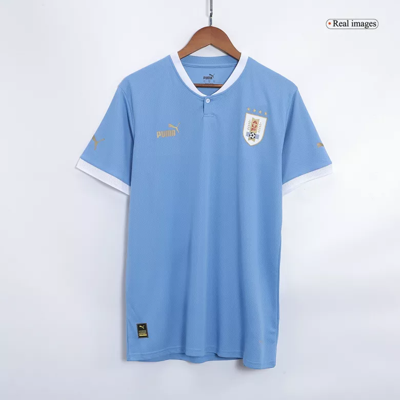 Camiseta Futbol Local Copa del Mundo de Hombre Uruguay 2022 con Número de F. VALVERDE #15 - camisetasfutbol