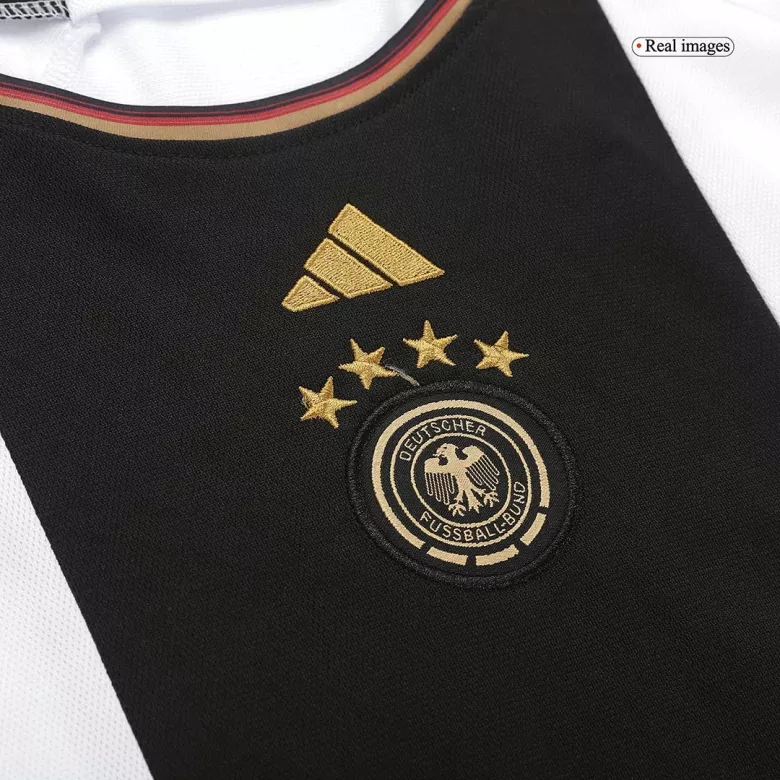 Miniconjunto Alemania 2022 Primera Equipación Copa del Mundo Local Niño (Camiseta + Pantalón Corto) - camisetasfutbol