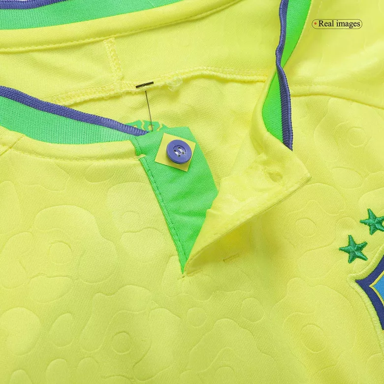 Camiseta de Fútbol Brazil Local 2022 Copa del Mundo -Version Hincha para Hombre - camisetasfutbol