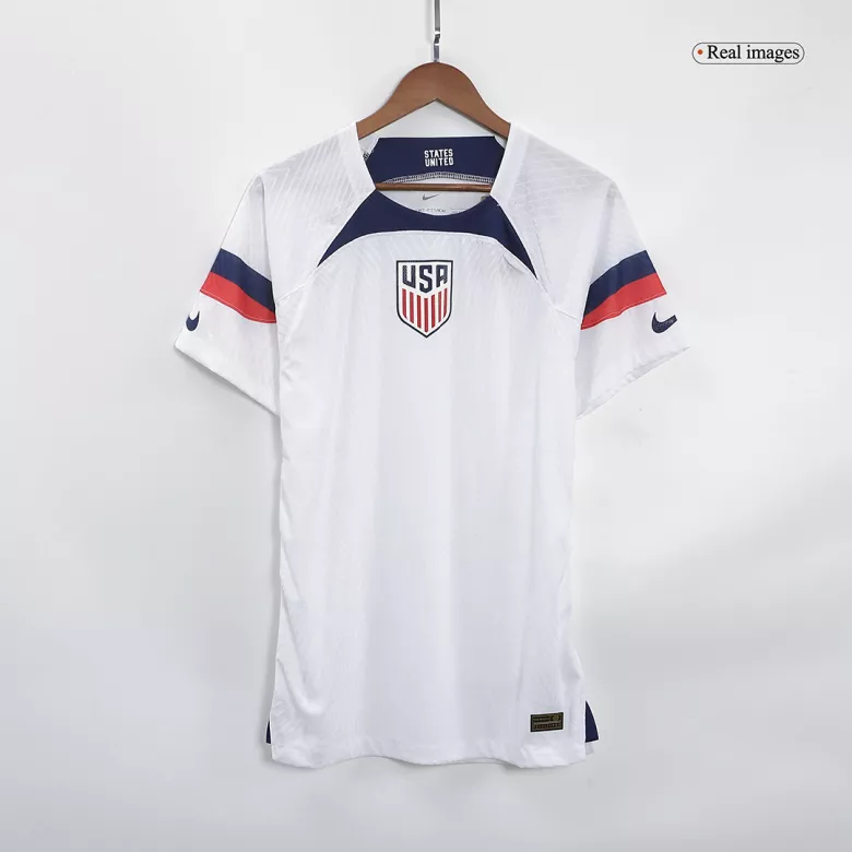 Camiseta Auténtica McKENNIE #8 USA 2022 Primera Equipación Copa del Mundo Local Hombre - Versión Jugador - camisetasfutbol