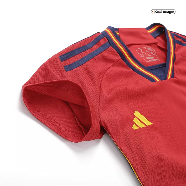 Camiseta PEDRI #26 España 2022 Primera Equipación Copa del Mundo Local Mujer - Versión Hincha - camisetasfutbol