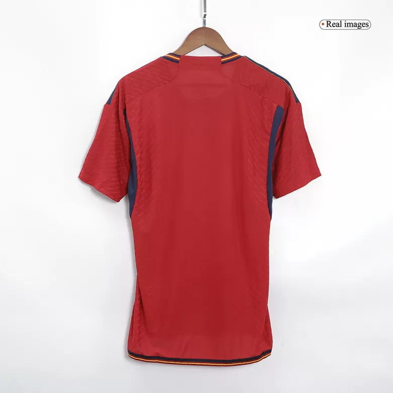 Camiseta Auténtica SERGIO #5 España 2022 Primera Equipación Copa del Mundo Local Hombre - Versión Jugador - camisetasfutbol