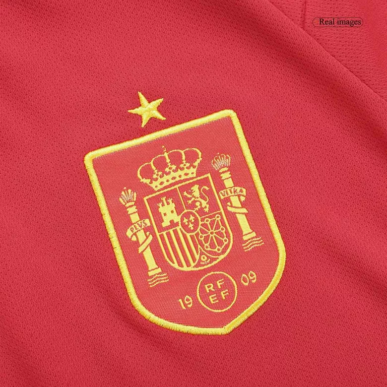Miniconjunto Completo España 2022 Primera Equipación Copa del Mundo Local Niño (Camiseta + Pantalón Corto + Calcetines) - camisetasfutbol