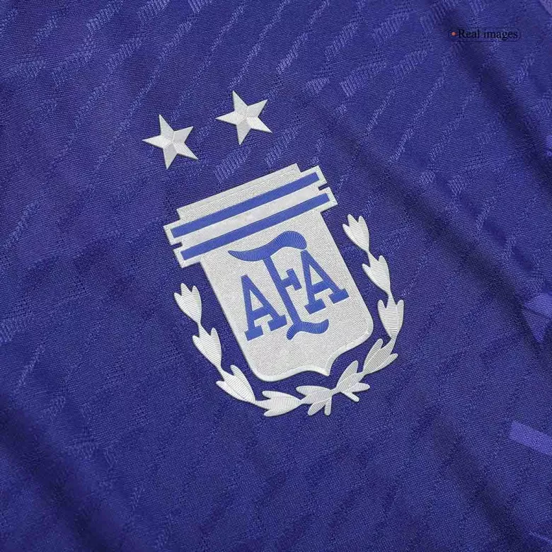 Camiseta Auténtica DI MARIA #11 Argentina 2022 Segunda Equipación Visitante Copa del Mundo Hombre - Versión Jugador - camisetasfutbol