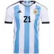 Camiseta de Fútbol DYBALA #21 Personalizada 1ª Argentina 2022 Copa Mundial - camisetasfutbol