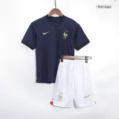 Equipaciones de fútbol para Niño Francia 2022 Copa del Mundo - de Local Futbol Kit Personalizados - camisetasfutbol