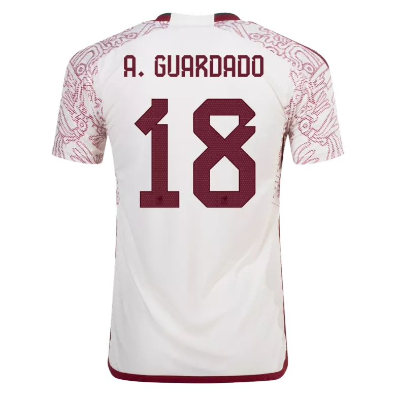 Camiseta Auténtica A.GUARDADO #18 Mexico 2022 Segunda Equipación Visitante Copa del Mundo Hombre - Versión Jugador - camisetasfutbol
