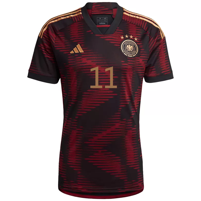 Camiseta Futbol Visitante Copa del Mundo de Hombre Alemania 2022 con Número de REUS #11 - camisetasfutbol