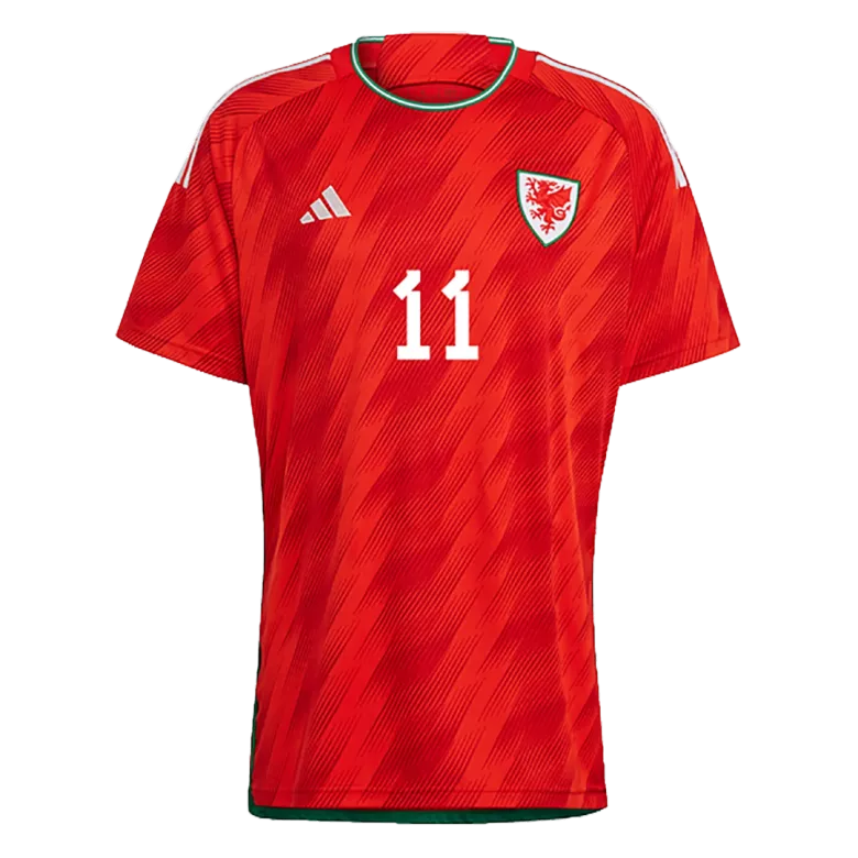 Camiseta Futbol Local Copa del Mundo de Hombre Gales 2022 con Número de BALE #11 - camisetasfutbol