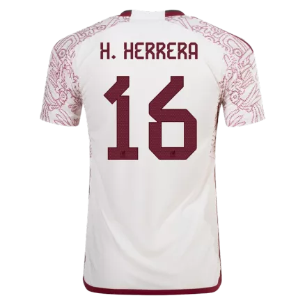 Camiseta Auténtica H.HERRERA #16 Mexico 2022 Segunda Equipación Visitante Copa del Mundo Hombre Adidas - Versión Jugador - camisetasfutbol