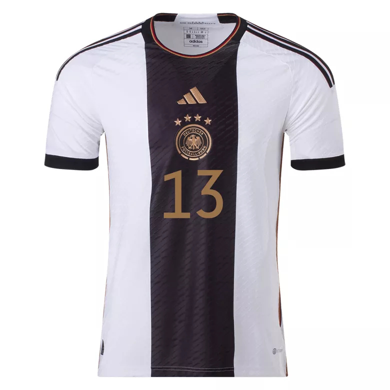 Camiseta Auténtica MÜLLER #13 Alemania 2022 Primera Equipación Copa del Mundo Local Hombre - Versión Jugador - camisetasfutbol