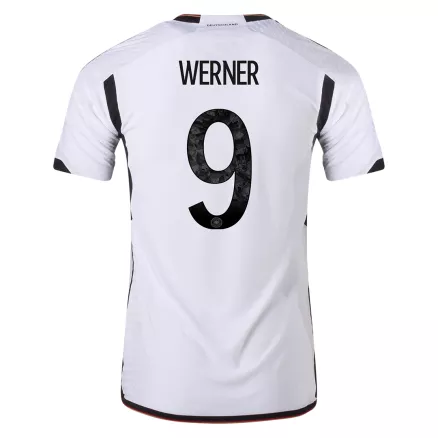 Camiseta Auténtica WERNER #9 Alemania 2022 Primera Equipación Copa del Mundo Local Hombre - Versión Jugador - camisetasfutbol