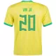 Camiseta Futbol Local Copa del Mundo de Hombre Brazil 2022 con Número de VINI JR #20 - camisetasfutbol