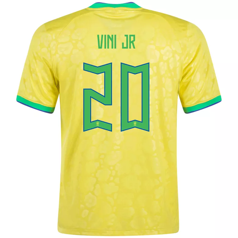Camiseta Futbol Local Copa del Mundo de Hombre Brazil 2022 con Número de VINI JR #20 - camisetasfutbol