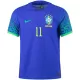 Camiseta Futbol Visitante de Hombre Brazil 2022 con Número de P.Coutinho #11 -Version Jugador - camisetasfutbol