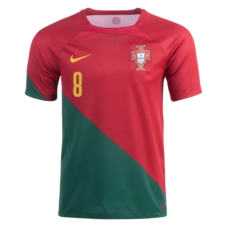 Camiseta Futbol Local Copa del Mundo de Hombre Portugal 2022 con Número de B.FERNANDES #8 - camisetasfutbol