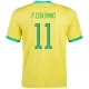 Camiseta Futbol Local Copa del Mundo de Hombre Brazil 2022 con Número de P.Coutinho #11 - camisetasfutbol