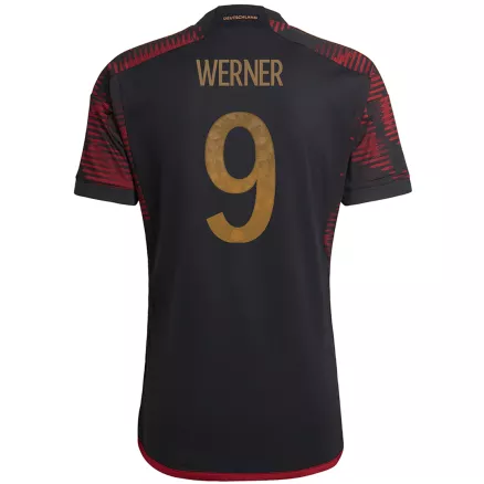 Camiseta Futbol Visitante Copa del Mundo de Hombre Alemania 2022 con Número de WERNER #9 - camisetasfutbol