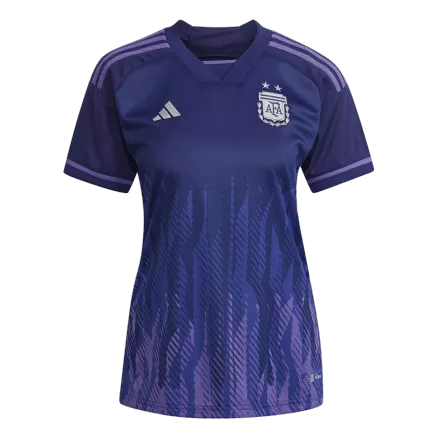 Camiseta Argentina 2022 Segunda Equipación Visitante Copa del Mundo Mujer - Versión Hincha - camisetasfutbol