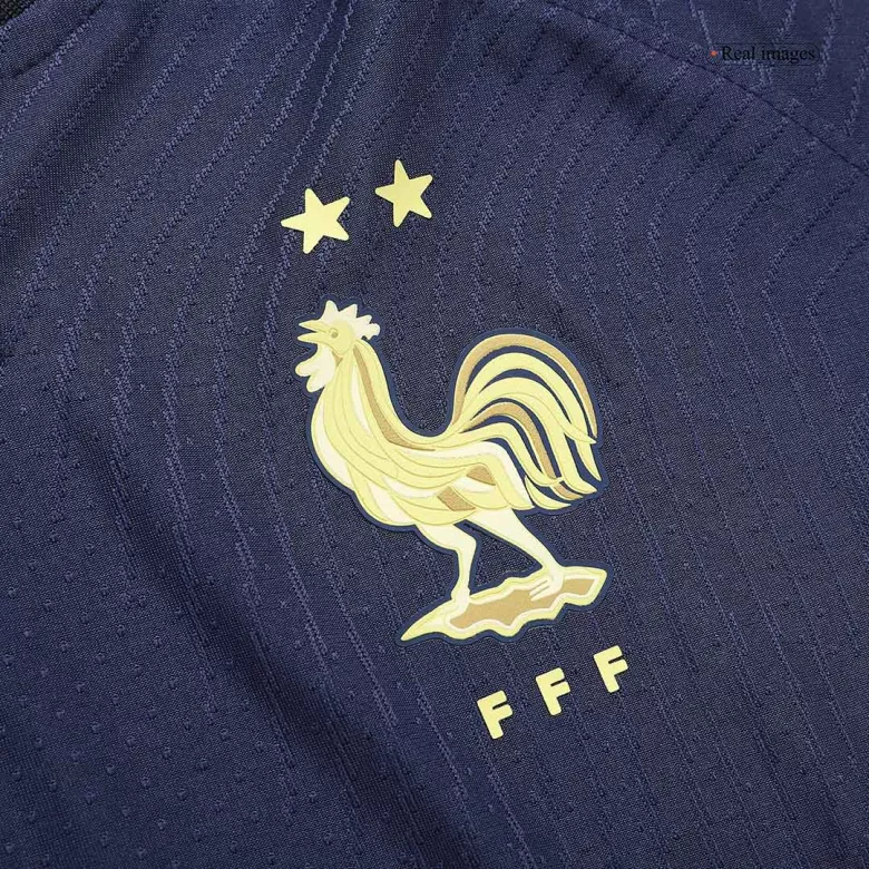 Camiseta Auténtica TCHOUAMENI #8 Francia 2022 Primera Equipación Copa del Mundo Local Hombre - Versión Jugador - camisetasfutbol