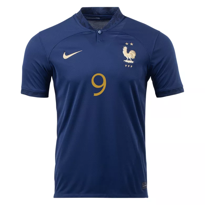 Camiseta Futbol Local Copa del Mundo de Hombre Francia 2022 con Número de GIROUD #9 - camisetasfutbol